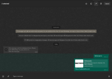 WhatsApp is releasing a multi-selection feature for messages on Windows ...