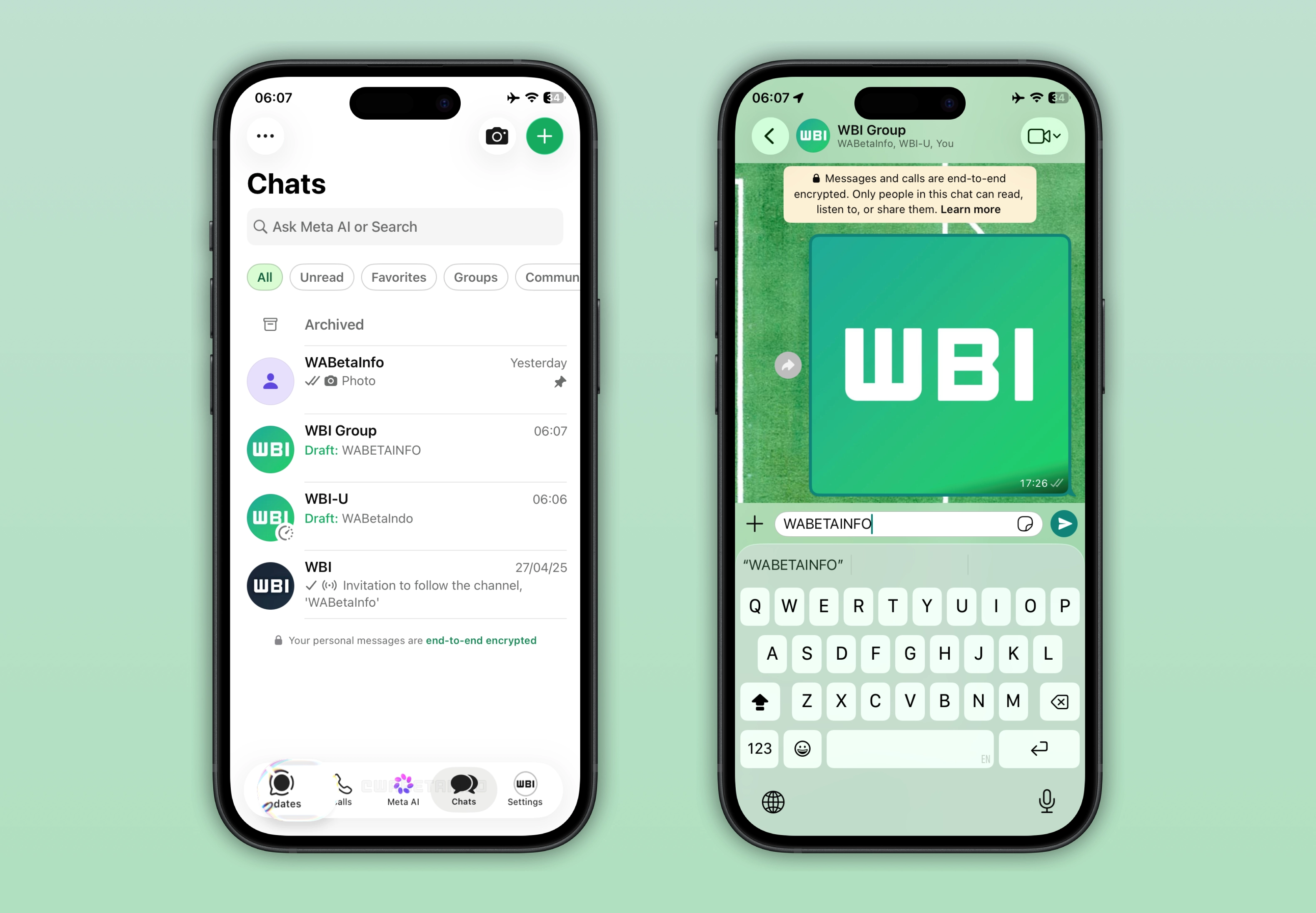 WhatsApp for iOS 26 has a new Liquid Glass design